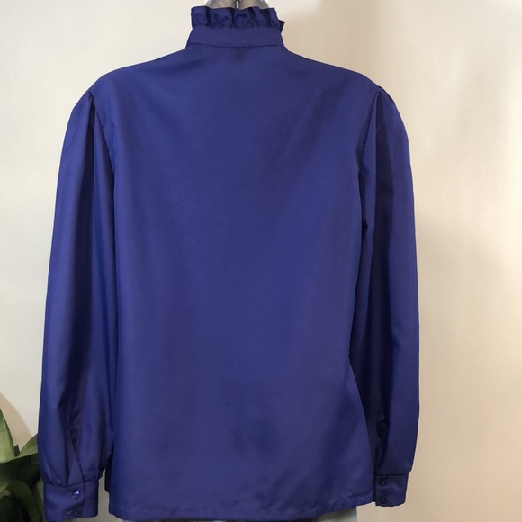Women’s Vintage Judy Bond Purple Blouse - Picture 6 of 14